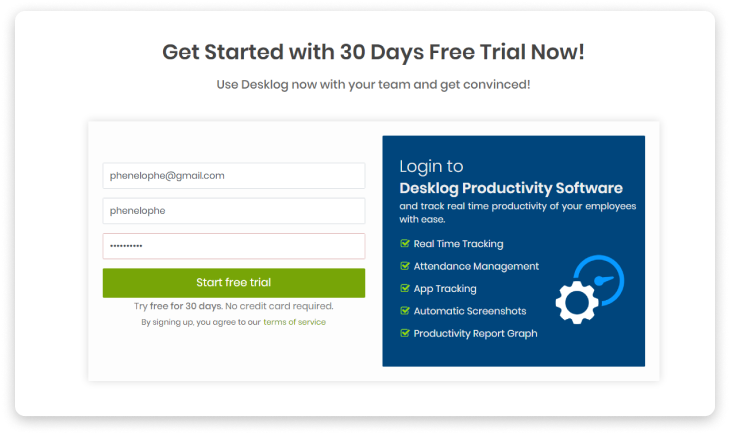Get Started with 40 days free trial