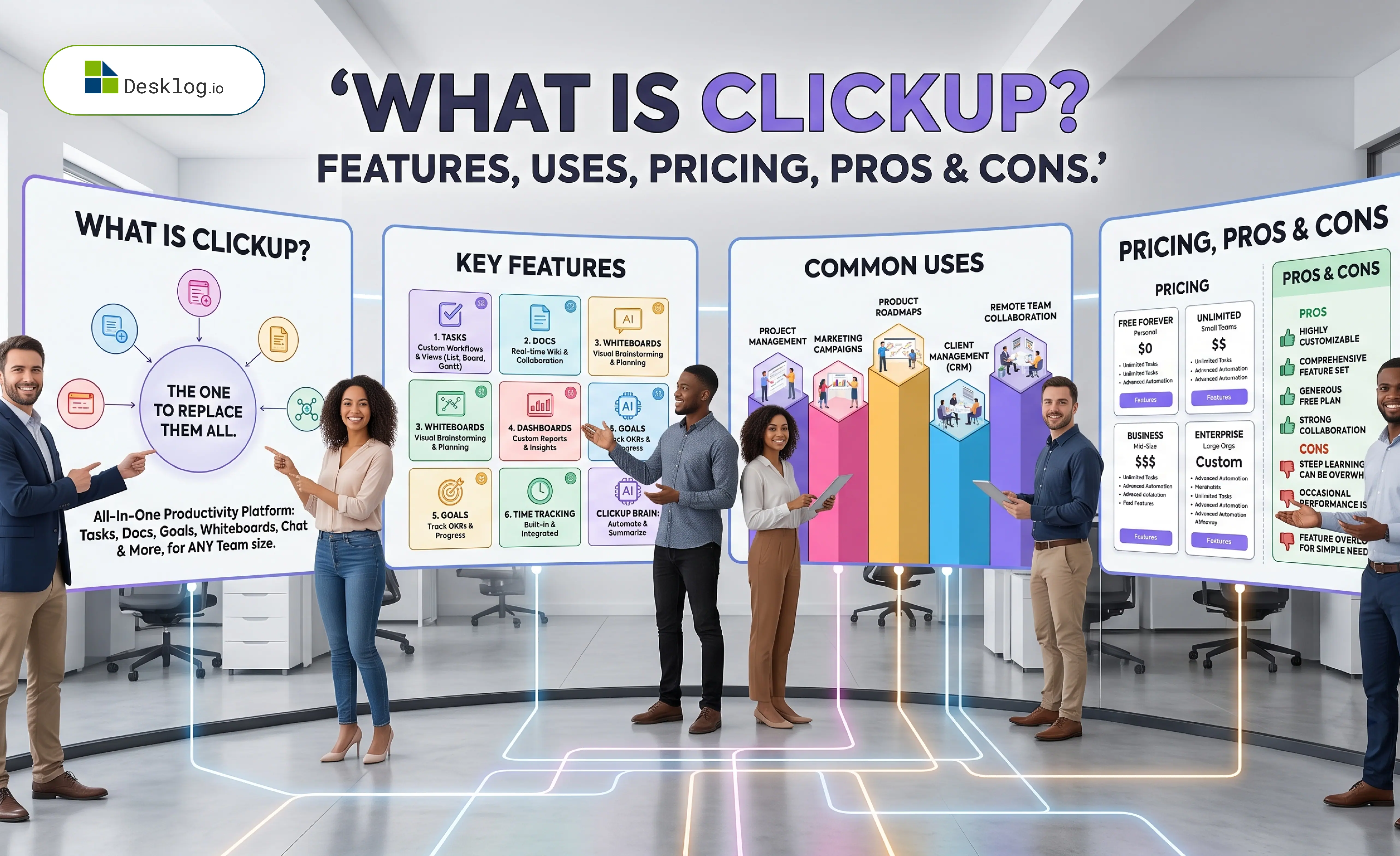 What Is ClickUp? Features, Uses, Pricing, Pros & Cons