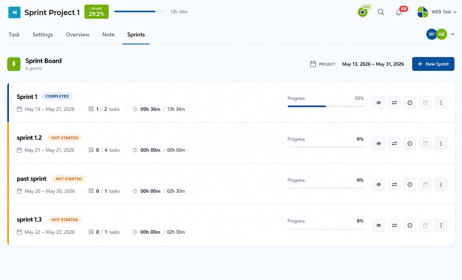 Project Sprint Management