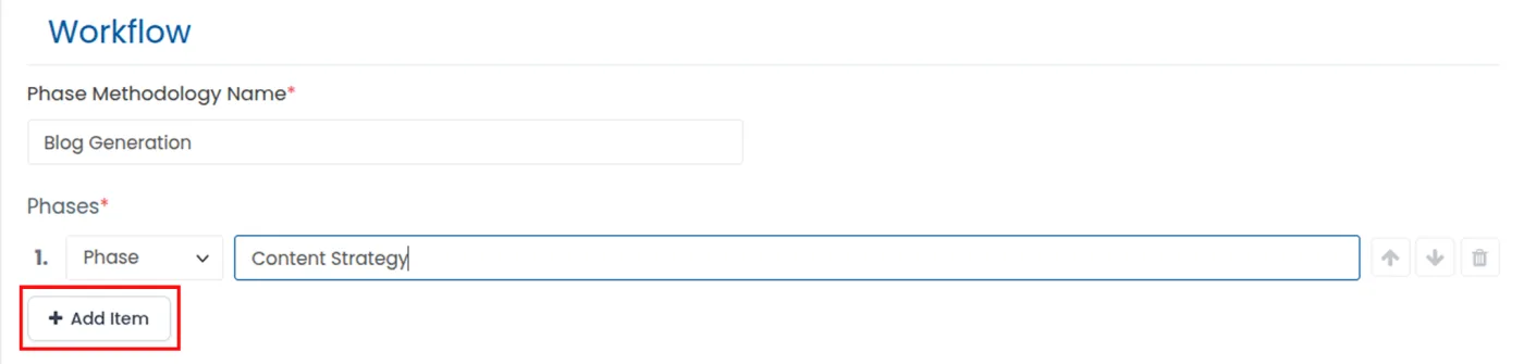 Adding project phases to a WorkPhase workflow