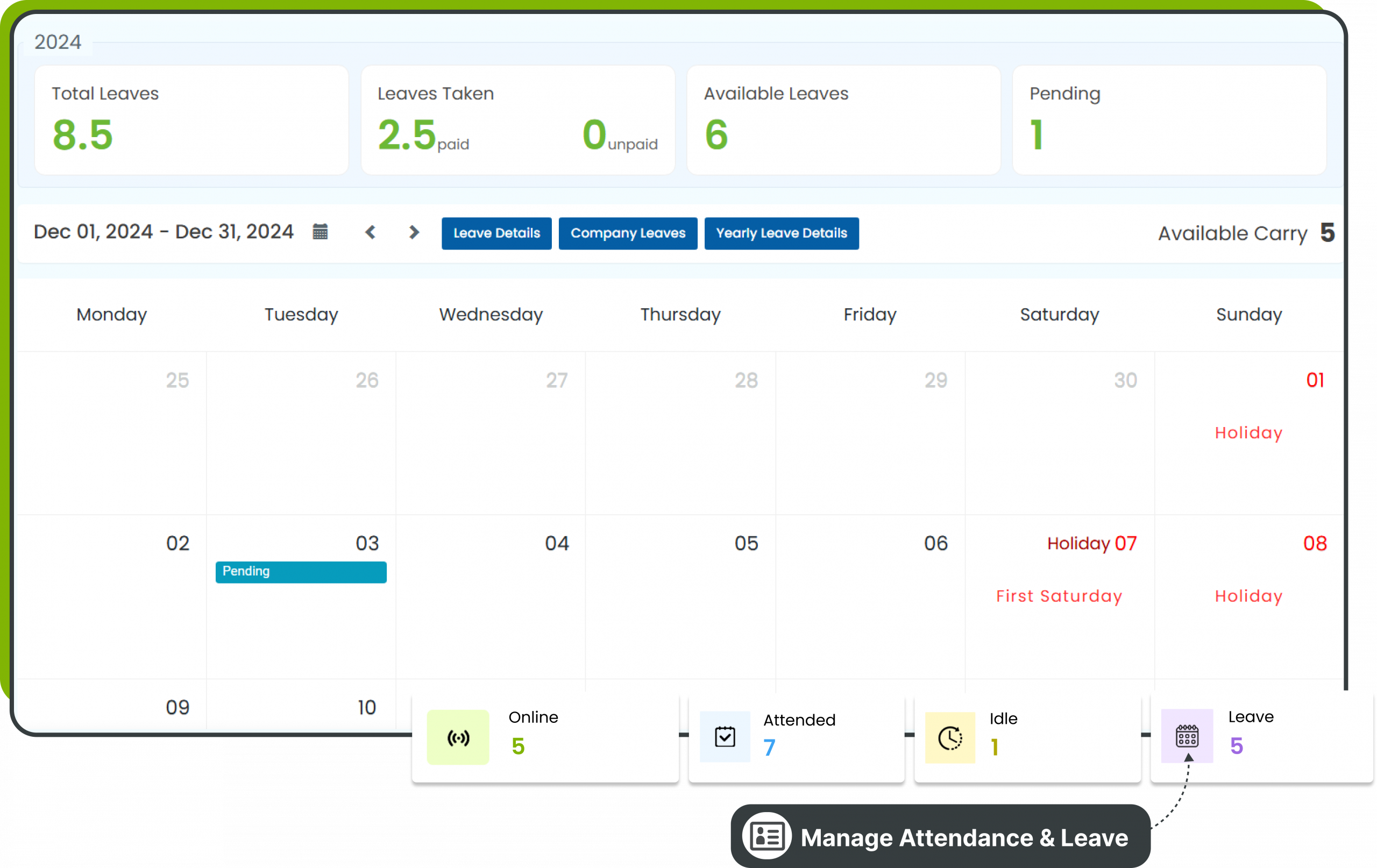 Attendance and Leave Management