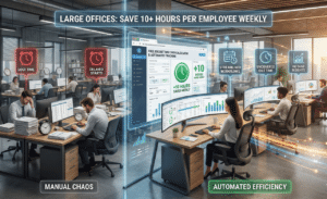 : Time management calculator for offices