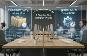 Productivity vs Efficiency: A Step-by-Step Workplace Guide